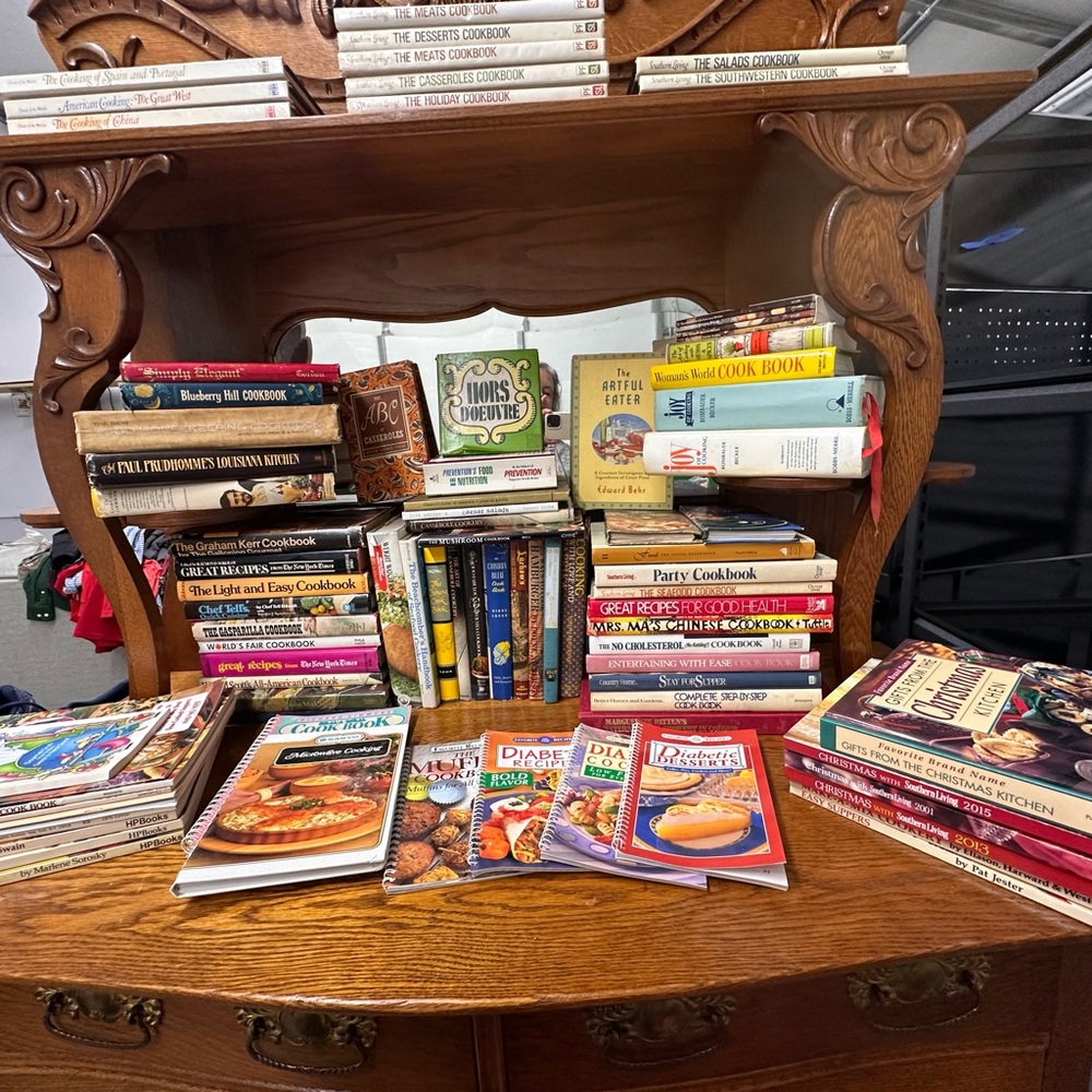 Vintage & Antique Cookbooks-Hundreds more to photograph
